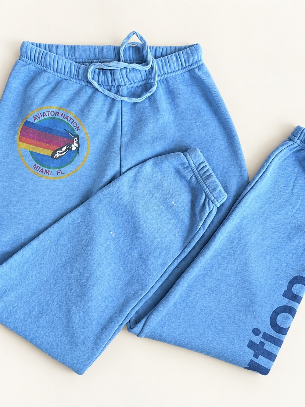 Aviator Nation Kids Light Blue Logo Joggers